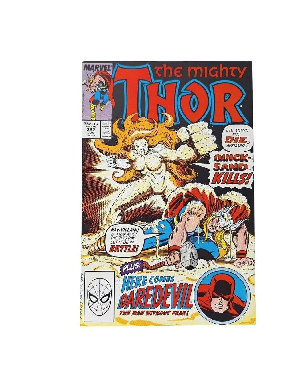 Marvel The Mighty Thor 392 Quicksand 1988 Comic Book